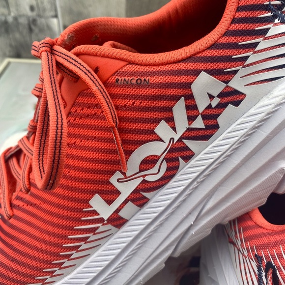 Hoka One One Rincon 2 Running Shoes Fiesta Turkish White Size 10 - Picture 6 of 13